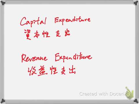 capital and revenue expenditure