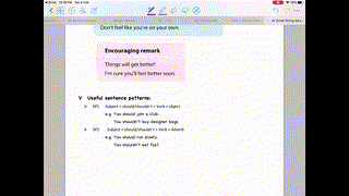 An email giving advice