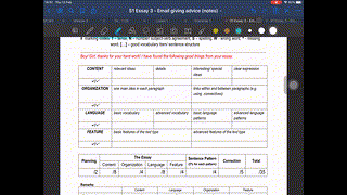 S1 Email giving advice Part 1