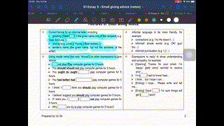 S1 Email giving advice Part 2