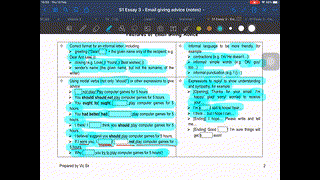 S1 Email giving advice Part 3
