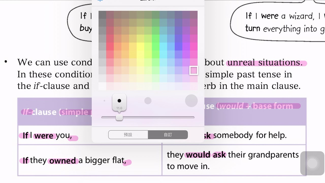 LT S2 Grammar Ch 7B second conditional (About unreal situation)