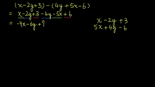 [3] - Addition and Subtraction of Polynomials 多項式加減運算