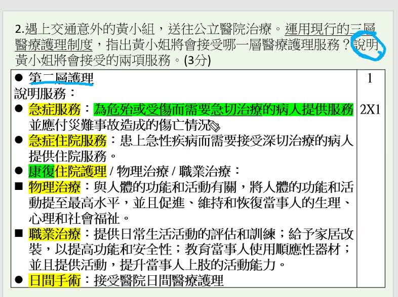 2月20日_B19022_健康護理制度_測驗一_本港醫療制度及醫療融資_老師回饋(0220停課教學)_byMissChan