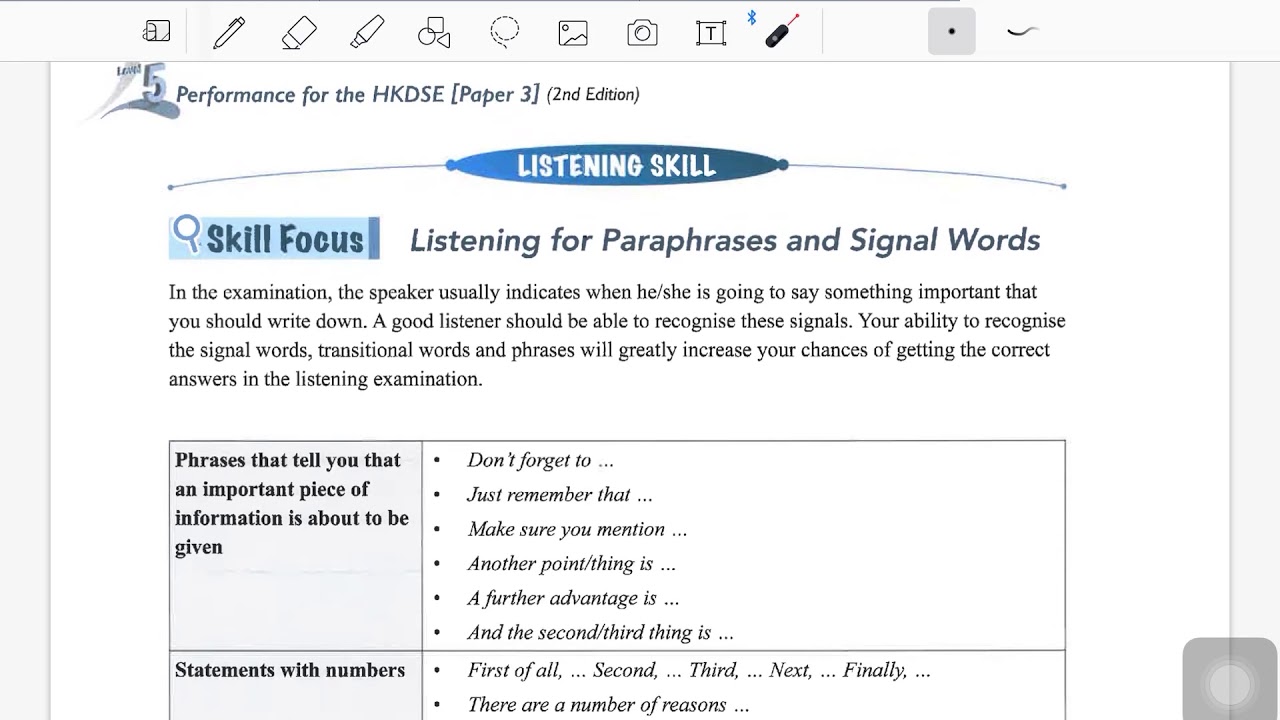 Listening Skill for Practices 4-6