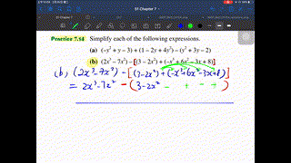 S1 Ch7.3 堂課(6) Addition and subtraction of polynomials V4