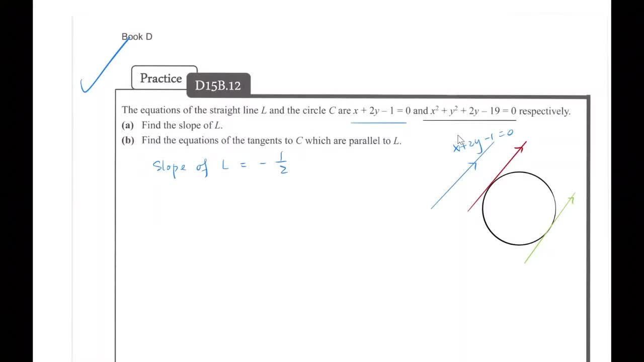 15.5C Equations of Tangents to a Circle