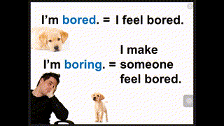 Grammar Book1 Unit 4D Adj ending in -ed & -ing