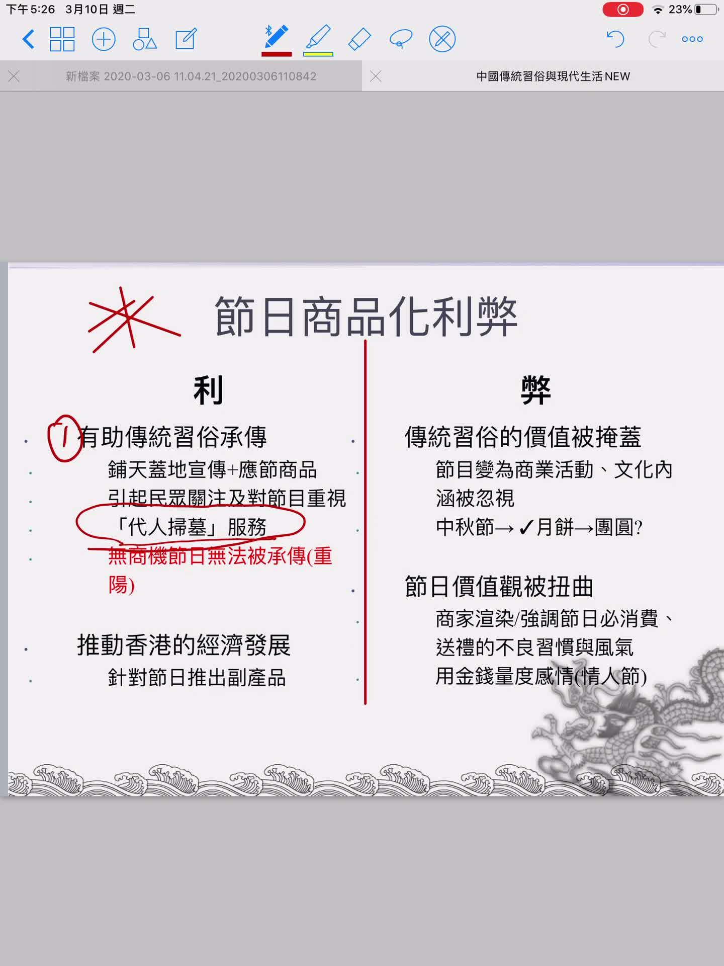 5- 傳統中國習俗在現代社會延續的因素P1