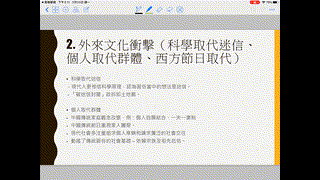 Cycle 4 - 3. 傳統習俗式微的原因