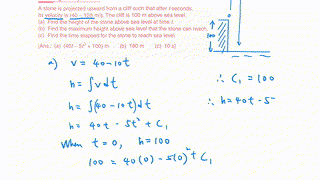 S.5 M2 Ch.11.4 Solving Problems by indefinite integrals(Part II)+ HW(A8)