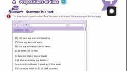Grammar U8a (prepositions of time)