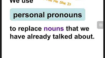 Grammar1 U1B Personal Pronouns