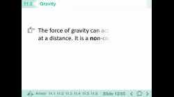 Force of gravity