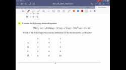 2021 Chem Final Exam - Explanation of Section A ( MC) Part 2